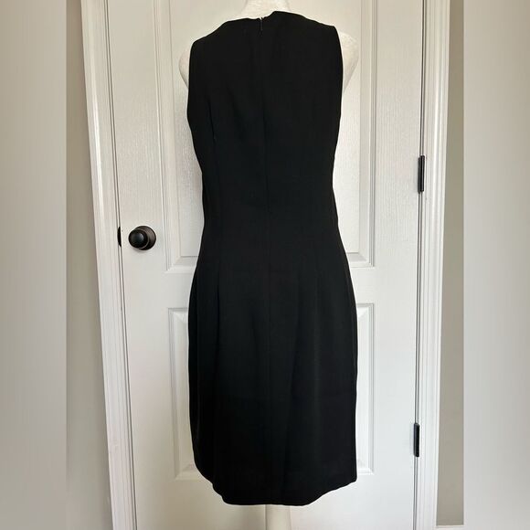 Lauvante’ Italy Women’s Classic Black Sleeveless Zip Up Lined Dress Size 6 - Picture 3 of 12